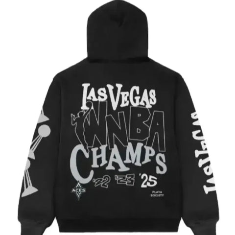 Las Vegas Aces 2025 WNBA Champions Black Hoodie