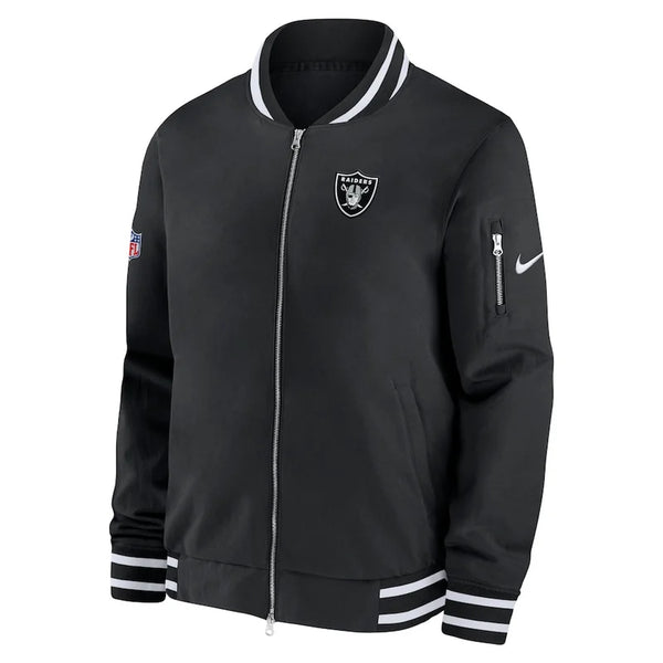 Las Vegas Raiders Sideline Coach Bomber Jacket