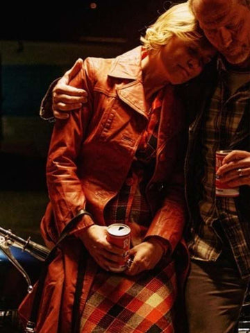 Judy Bissett Last Days of the Space Age Leather Coat