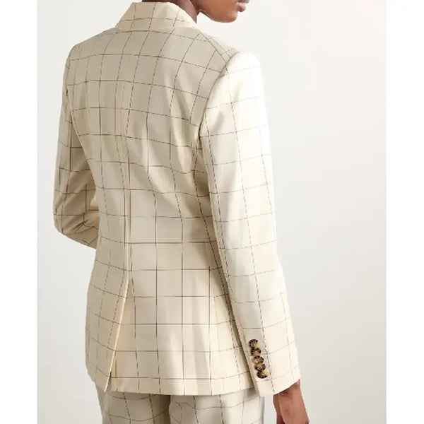 Lauren Koslow Days of Our Lives 2025 Check Blazer