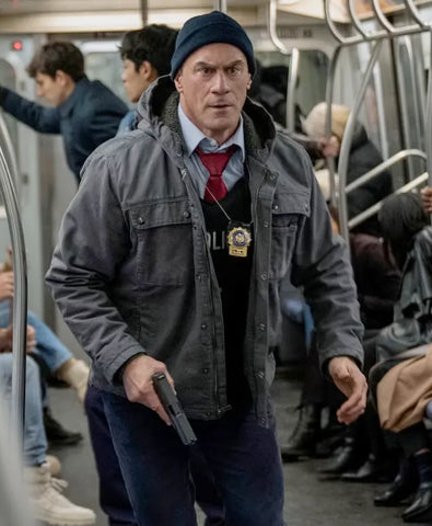 Law and Order Organized Crime S05 Elliot Stabler Grey Jacket