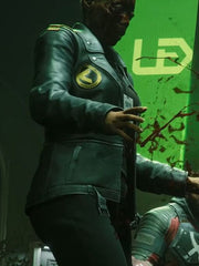 Suicide Squad Kill The Justice League Debra Wilson Leather Jacket