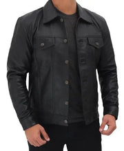Men’s Real Leather Trucker Jacket | Premium Style