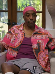 Curb Your Enthusiasm S12 J.B. Smoove Pink Shirt