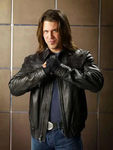 Eliot Spencer Leverage Redemption Black Leather Jacket