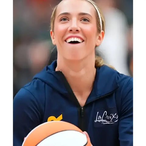 Lexie Hull Indiana Fever v Los Angeles Sparks Blue Hoodie