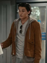 Liam Woodrum Brown Leather Jacket Geek Girl 2024