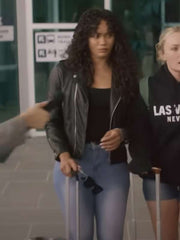 Amanda Tavarez Lick 2024 Black Leather Jacket