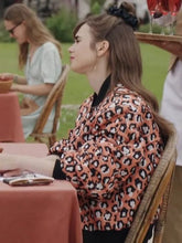 Lily Collins Emily In Paris S03 Orange Bomber Jacket