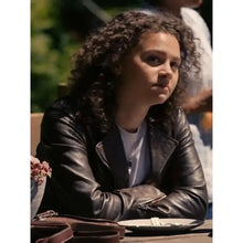 Lily Santiago Untamed 2025 Black Leather Jacket