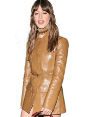 Daisy Edgar-Jones London Fashion Show 2025 Brown Coat