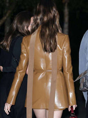 Daisy Edgar-Jones London Fashion Show 2025 Brown Coat