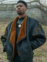 London Brown Shearling Jacket Power Book III: Raising Kanan