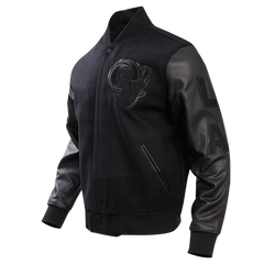 Los Angeles Rams Black Wool & Leather Varsity Jacket