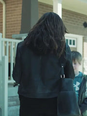 Lucie Simon Black Leather Jacket – The Madness 2024 Women’s Premium Jacket
