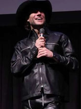 Luke Gilford National Anthem 2024 Black Leather Jacket