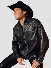 Luke Gilford National Anthem 2024 Black Leather Jacket