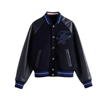Luxury F1 Las Vegas Grand Prix Leather Racing Varsity Jacket
