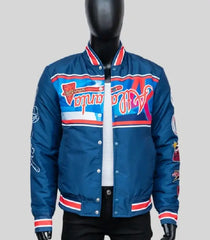MLB All-Star Atlanta Braves Usher Blue Varsity Jacket