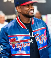 MLB All-Star Atlanta Braves Usher Blue Varsity Jacket