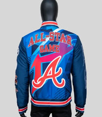 MLB All-Star Atlanta Braves Usher Blue Varsity Jacket