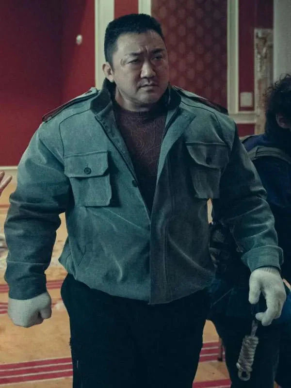 Ma Dong-seok Holy Night Demon Hunters Grey Jacket