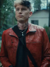 Machine Gun Kelly Lonely Road 2024 Brown Leather Jacket