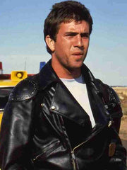 Mad Max Mel Gibson Black Leather Jacket