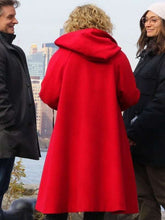 Modern Love Julia Garner Red Hood Coat
