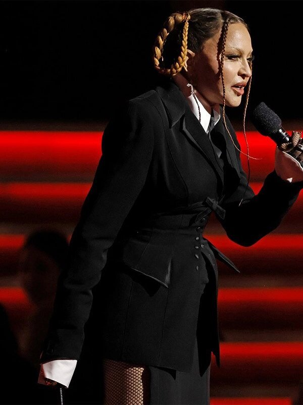 Grammys 2023 Madonna Black Blazer