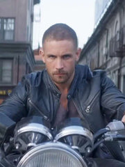 Adam Woodward Man with No Past Black Leather Jacket