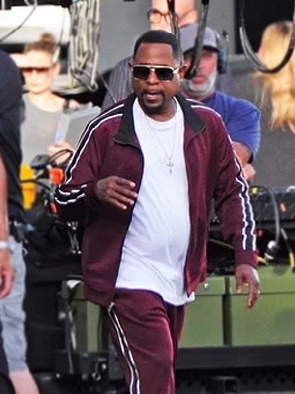 Bad Boys Ride Or Die Martin Lawrence Maroon Track Jacket