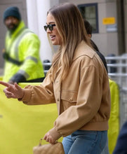 BBC Radio One Margot Robbie Brown Jacket