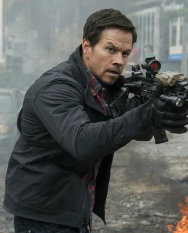 Mile 22 Mark Wahlberg Black Jacket