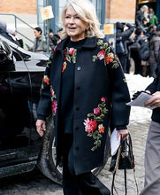 Martha Stewart New York Fashion Week Floral Coat