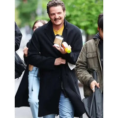 Pedro Pascal Materialists Black Coat