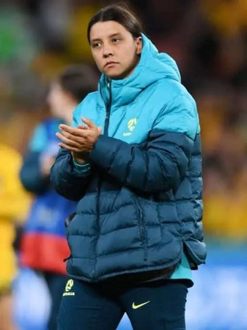 Matildas 2023 Puffer Blue Sports Jacket