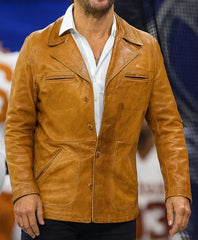 Matthew McConaughey Leather Brown Jacket