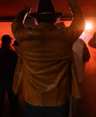 Matthew McConaughey Leather Brown Jacket