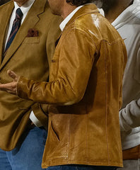 Matthew McConaughey Leather Brown Jacket