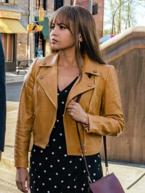 Max Mitchell Wild Cards Brown Leather Jacket