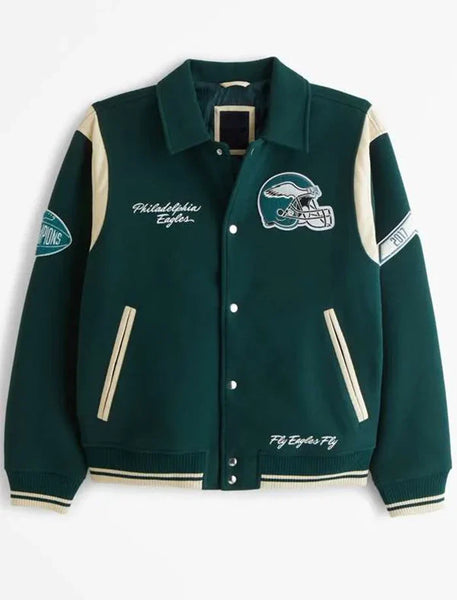Mcdaniel Green Philadelphia Eagles Wool Varsity Jacket