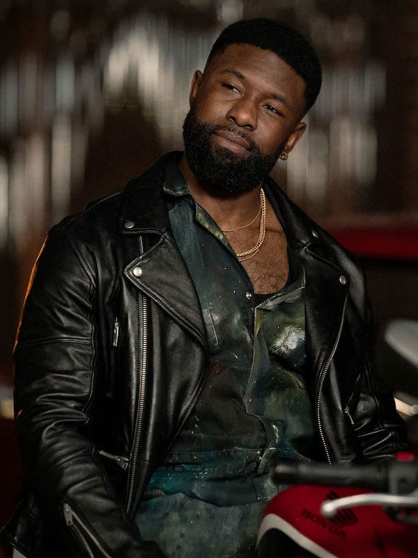 Mea Culpa 2024 Trevante Rhodes Leather Jacket