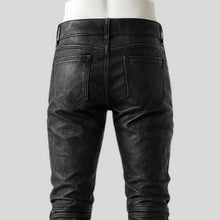Men's Handmade Black Leather Warrior Pants