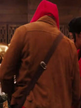 Meet Me Next Christmas 2024 Devale Ellis Suede Leather Jacket