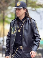Megalopolis 2024 Shia LaBeouf Black Leather Jacket