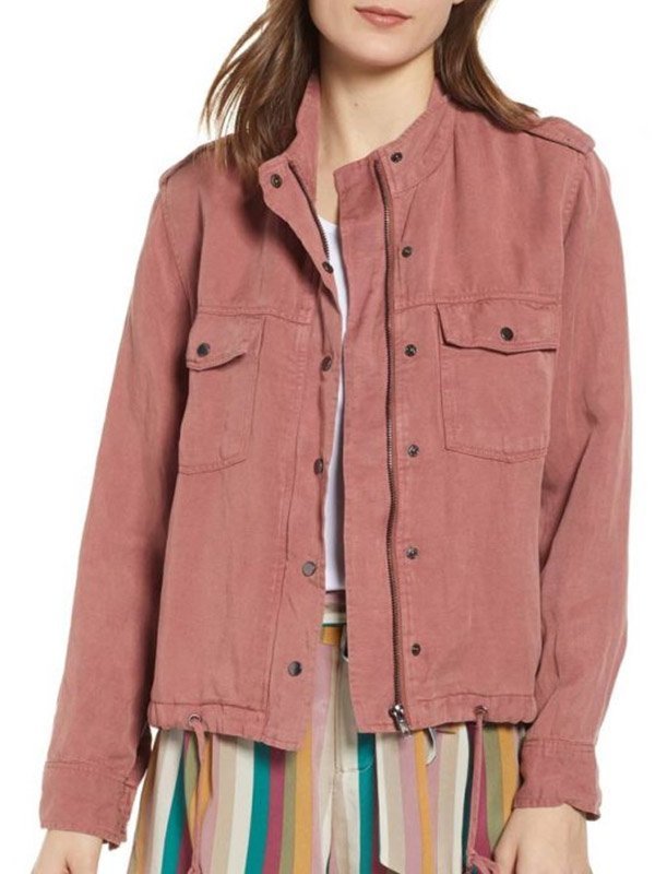 Megan Garner Lucifer S05 Military Denim Jacket
