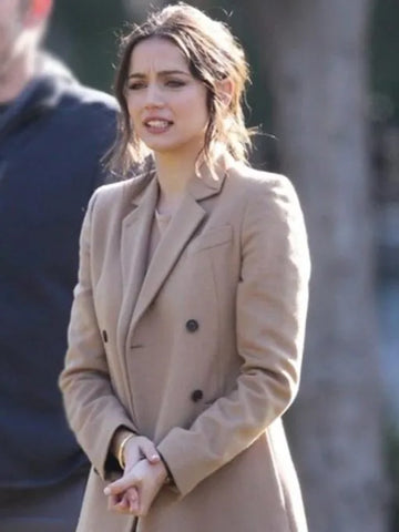 Ana de Armas Deep Water Trench Coat