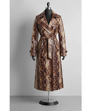 Nikki Newman Snake Print Trench Coat