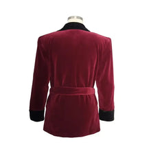 Men Wine Smoking Jacket